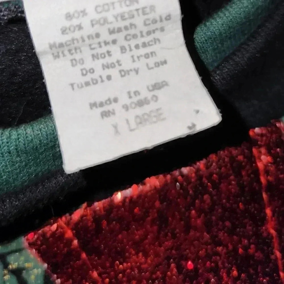 1 of a kind Custom Handmade Ugly Christmas Sweater Womens XL XXL or Men's L - Picture 6 of 7